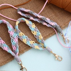 欧美小雏菊手机挂绳手工编织花朵手腕带挂件钥匙扣