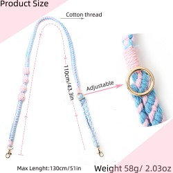 亚马逊新款波西米亚风手工编织钥匙扣挂绳花朵装饰工作证吊绳