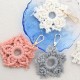 ins北欧风手工编织五角星挂件波西米亚挂饰圣诞节礼物雪花钥匙扣