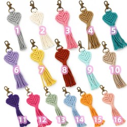 现货欧美爱心手机挂绳手工编织流苏手腕带love挂件钥匙扣